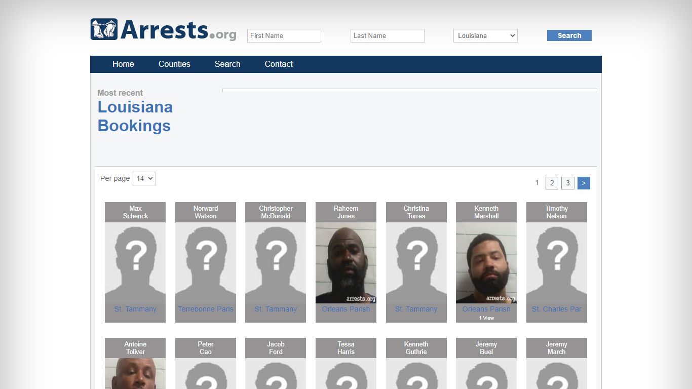 Louisiana Arrests and Inmate Search