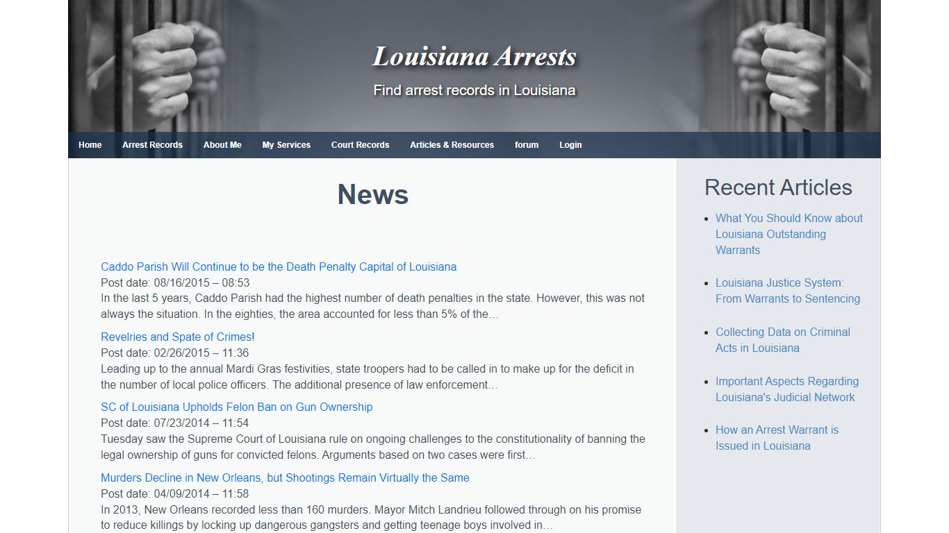 News - Louisiana Arrests